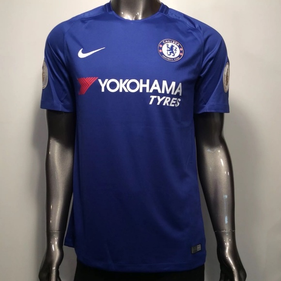 2017-18 Chelsea Eden Hazard #10 Home Soccer Jersey - Picture 4 of 5